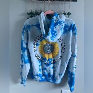 Portugal, The Man What, Me Worry? Blue Tie Dye Hoodie